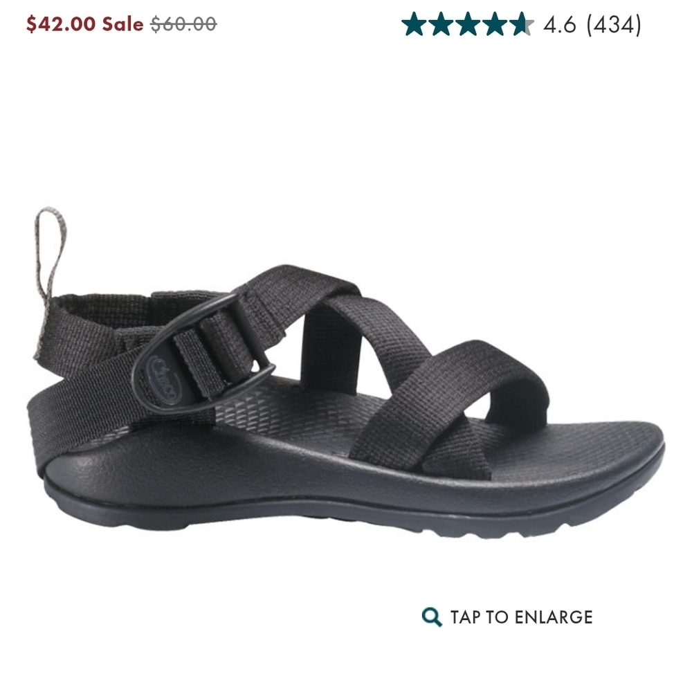 Chaco Black Kids Sandals